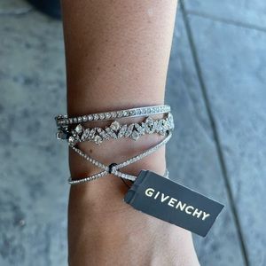 Givenchy Swarovski crystal bangle bracelets